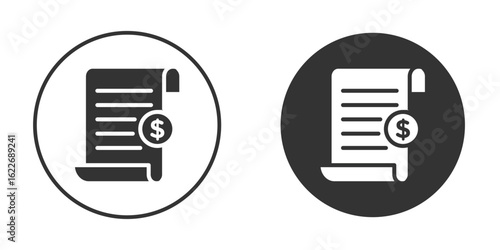 Invoice icon clipart vector designs for graphic projects