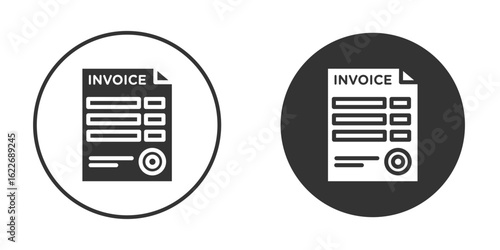Invoice icon clipart vector designs for graphic projects