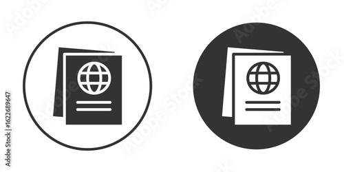 Immigration icon clipart vector designs for graphic projects