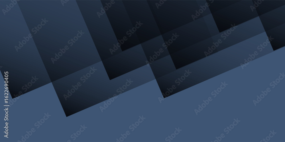 Obraz premium Modern black blue abstract background. Minimal. Color gradient. Dark. Web banner. Geometric shape. 3d effect. Lines stripes triangles.