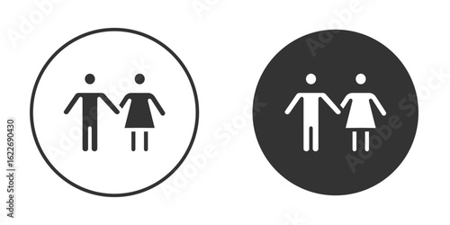 Girlfriend icon clipart vector designs for graphic projects