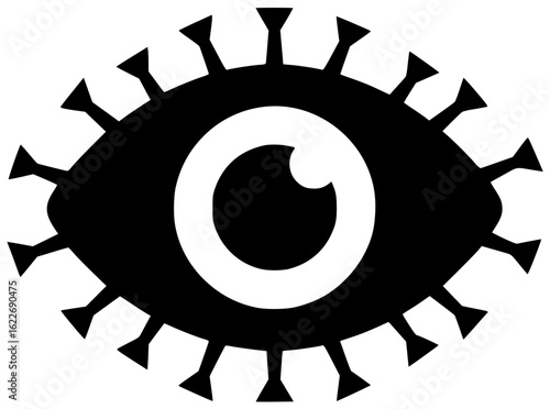 Beautiful eye with vibrant iris pupil lens retina cornea sclera macula optic ciliary body parts working together perfectly everyday naturally always
