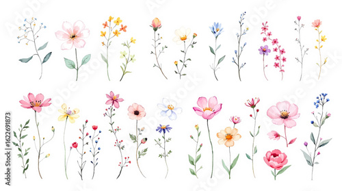 Seamless floral pattern with pink flowers and leaves for spring and summer design