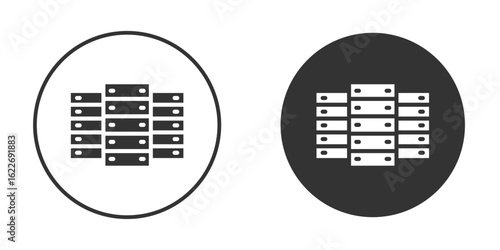 Data center icon clipart vector designs for graphic projects