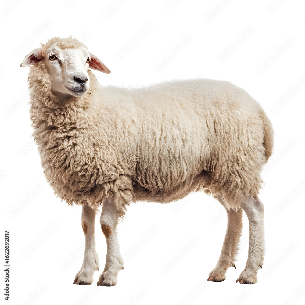 Naklejka premium Professional Sheep Dog Isolated on White Background for Creative Designs