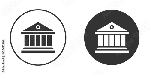 Courthouse icon clipart vector designs for graphic projects