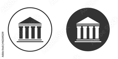 Courthouse icon clipart vector designs for graphic projects
