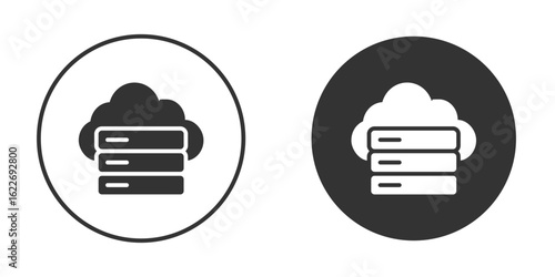 Cloud server icon clipart vector designs for graphic projects