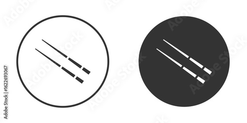 Chopsticks icon clipart vector designs for graphic projects