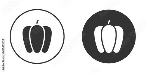 Capsicum icon clipart vector designs for graphic projects