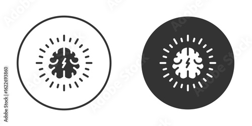 Brainstorm icon clipart vector designs for graphic projects