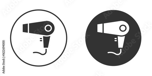 Blow dryer icon clipart vector designs for graphic projects