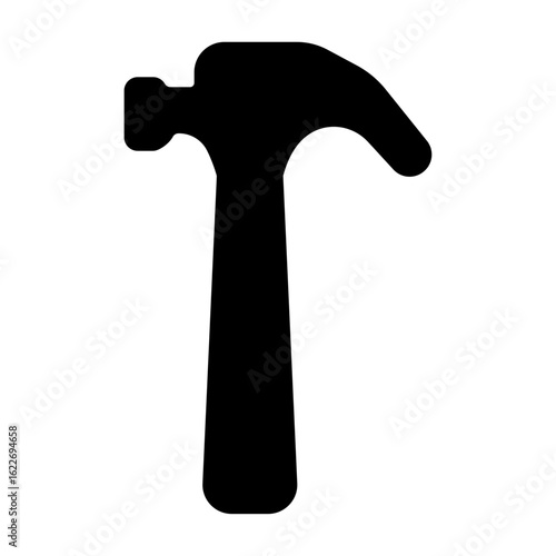 
Illustration showing black icons of building materials and everything related to construction on a white background