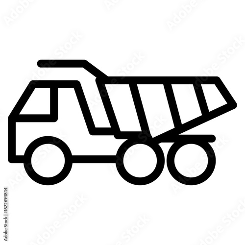 
Illustration showing black icons of building materials and everything related to construction on a white background