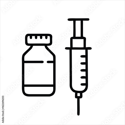 vaccine vial injection medicin hospital docto