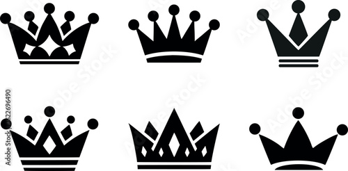 Crown logo symbol vector Art, Icons, and Graphics for Designers	
