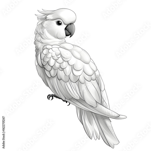 White Cockatoo Parrot - Perfect Pet Bird for Avian Enthusiasts and Nature Lovers