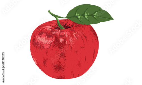 Fresh apple set. Organic food artwork for for t-shirt. Fruit vintage t-shirt design. Sweet and juicy apple fruit artwork.
