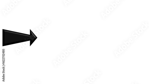 black arrow left direction white background