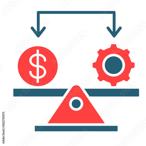 Business Stabilization  Icon Element For Design

