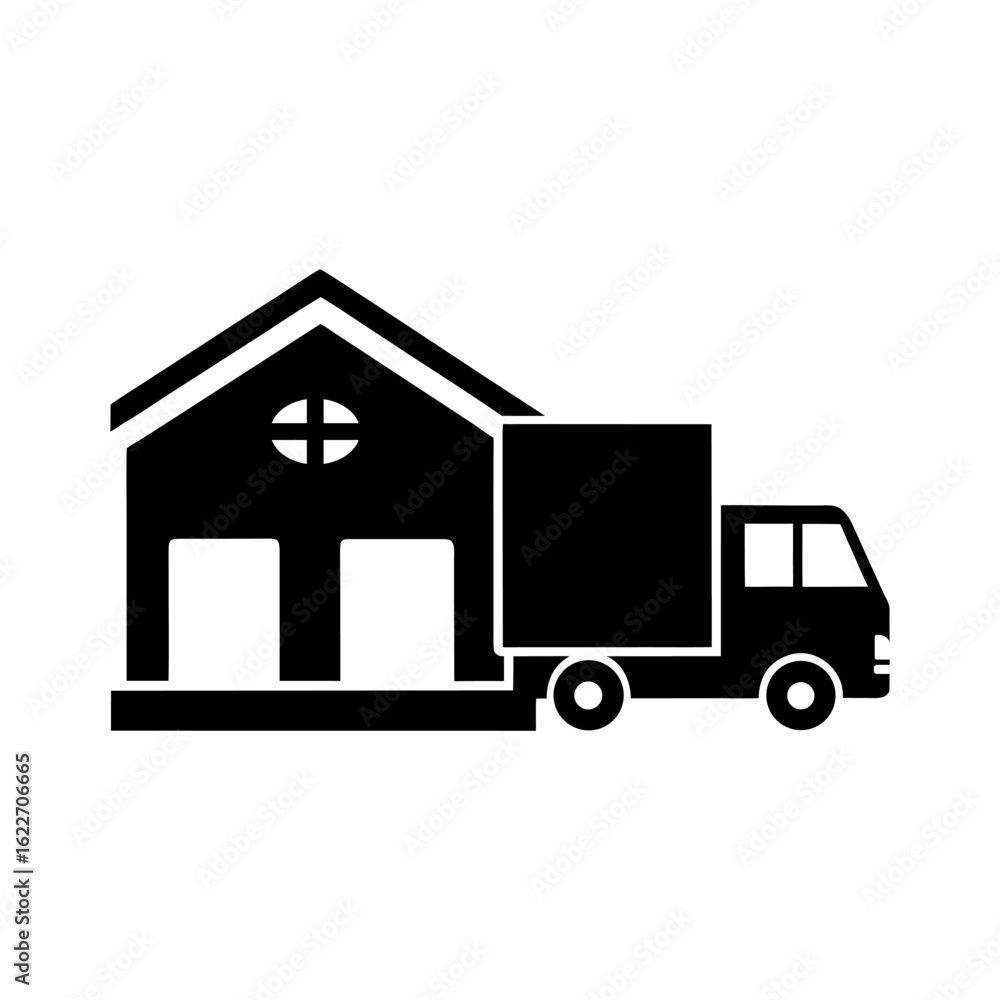 Freight, Warehouse, and Logistics Icons – White Background. Freight, Warehouse, and Logistics Icons – White Background.