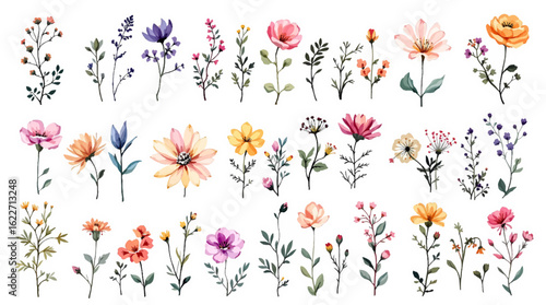 vector illustration of a bouquet of flowers