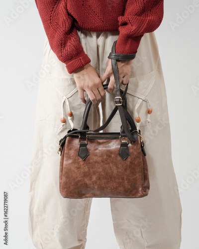 fancy ladies handbag purse isolated image with creative style lifestyle image 