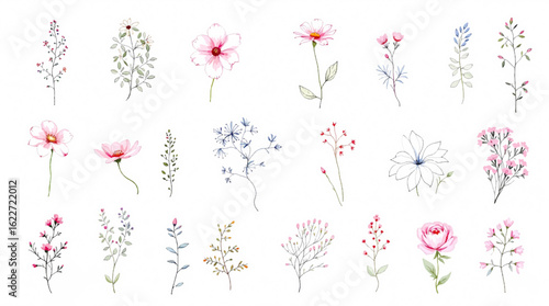 pink flowers background