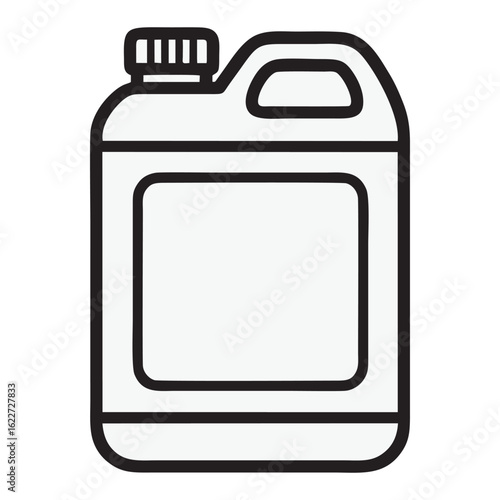 silhouette image of a gallon with a transparent background