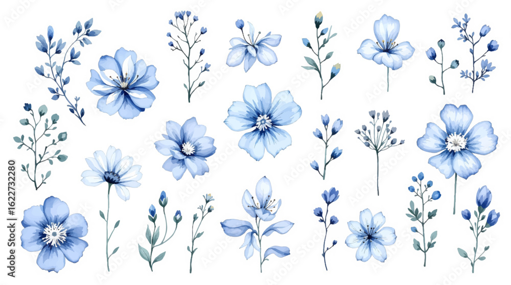blue flower background