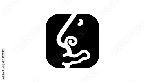 Amusement symbol, black isolated silhouette