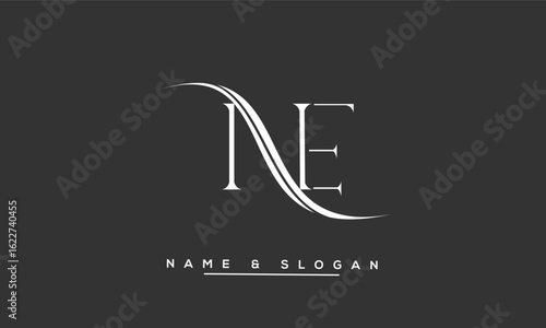 NE, EN ABSTRACT LETTERS LOGO MONOGRAM