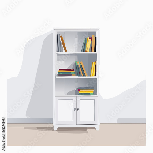  Elegantes Bücherregal ohne Deko
