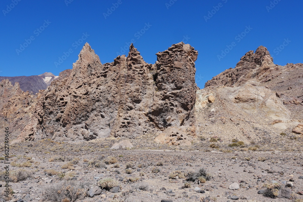 Felsformation Roques de GarcíaFels im Hochland Las Cañadas auf Teneriffa Felsformation Roques de GarcíaFels im Hochland Las Cañadas auf Teneriffa