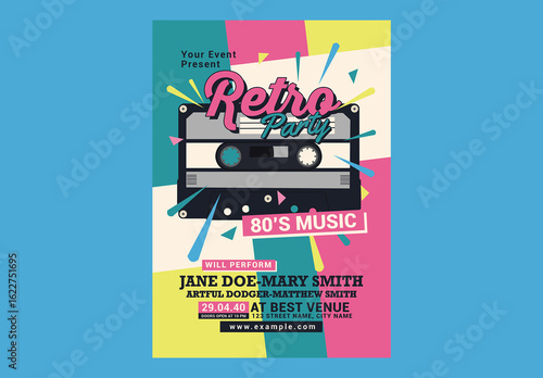 80's Retro Music Party Cassette