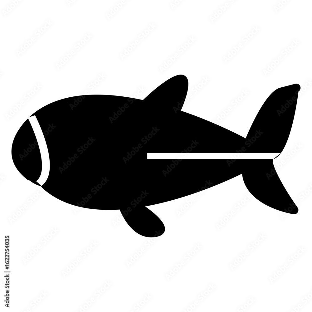 Fototapeta premium vector illustration of a shark