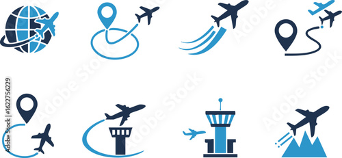 Cartoon Passenger Airplane
