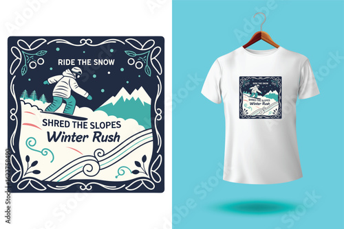 Set of Winter sport athlete silhouettes. Ski jumping, downhill, slalom, skiing emblems. Print design for t-shirt. Sport club emblems.
