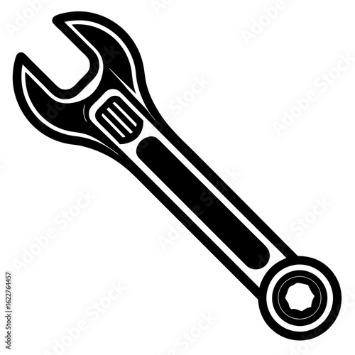 Adjustable wrench tool for mechanical work.