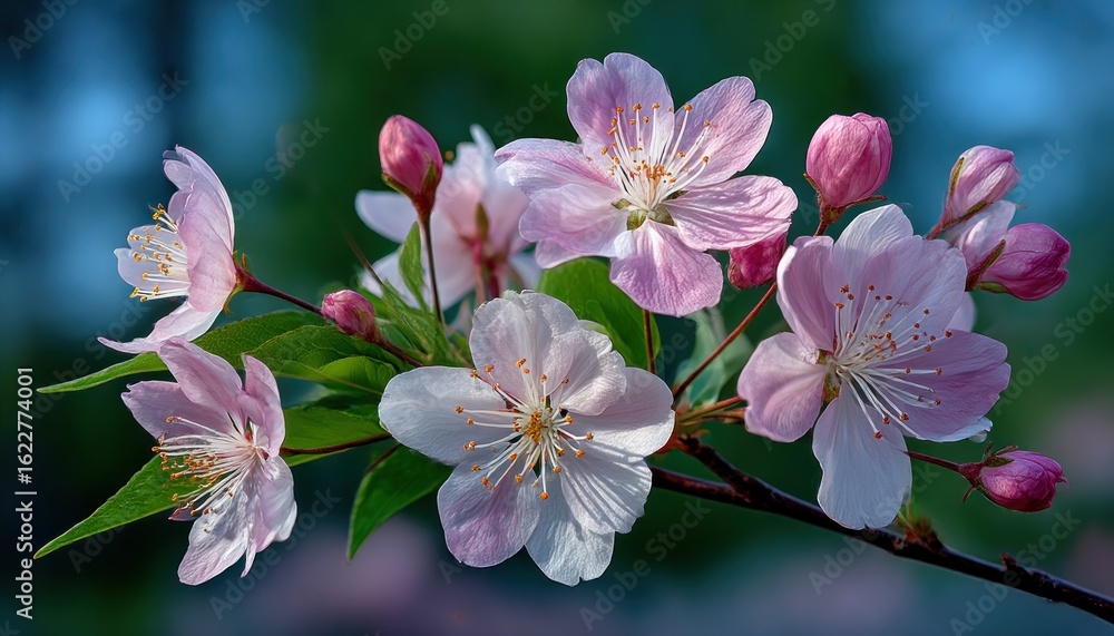 Fototapeta premium Pink blossoms in soft light