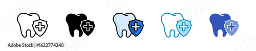 Tooth Care  Icon Set Multiple Style Collection