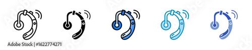 Hearing Aid  Icon Set Multiple Style Collection