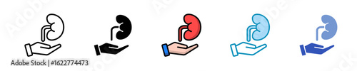 Organ Donation  Icon Set Multiple Style Collection