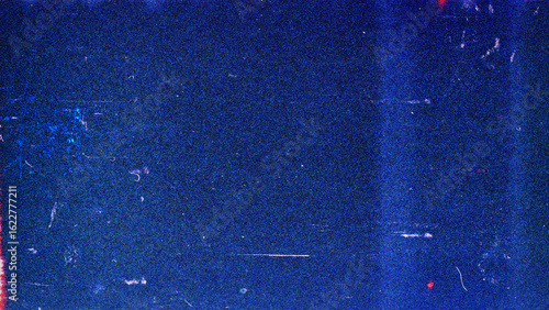 Blank grained film strip texture background with heavy grain, dust and light leak
