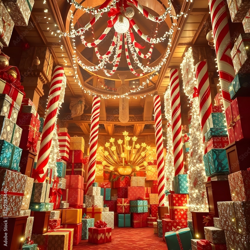 Fototapeta premium christmas decoration in the park