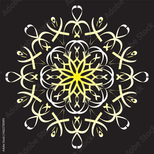 Mandala Design, Unique mandala design, Alpona Design