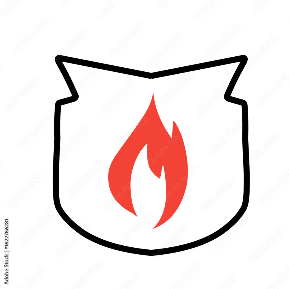 fire shield icon fire shield icon