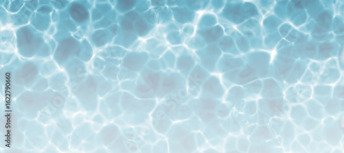 Fotografie Realistic blue water texture PNG with natural light reflections soft ripples on the surface