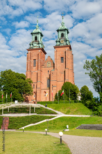 Royal Gniezno Cathedral's interior with sarcophagus St. Adalbert, historical and royal city in Greater Poland Voivodeship