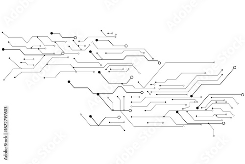 vector futuristic circuit board , Electronic motherboard , Communication and engineering concept , 